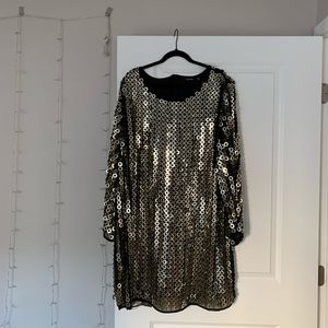Plus size sequin dress